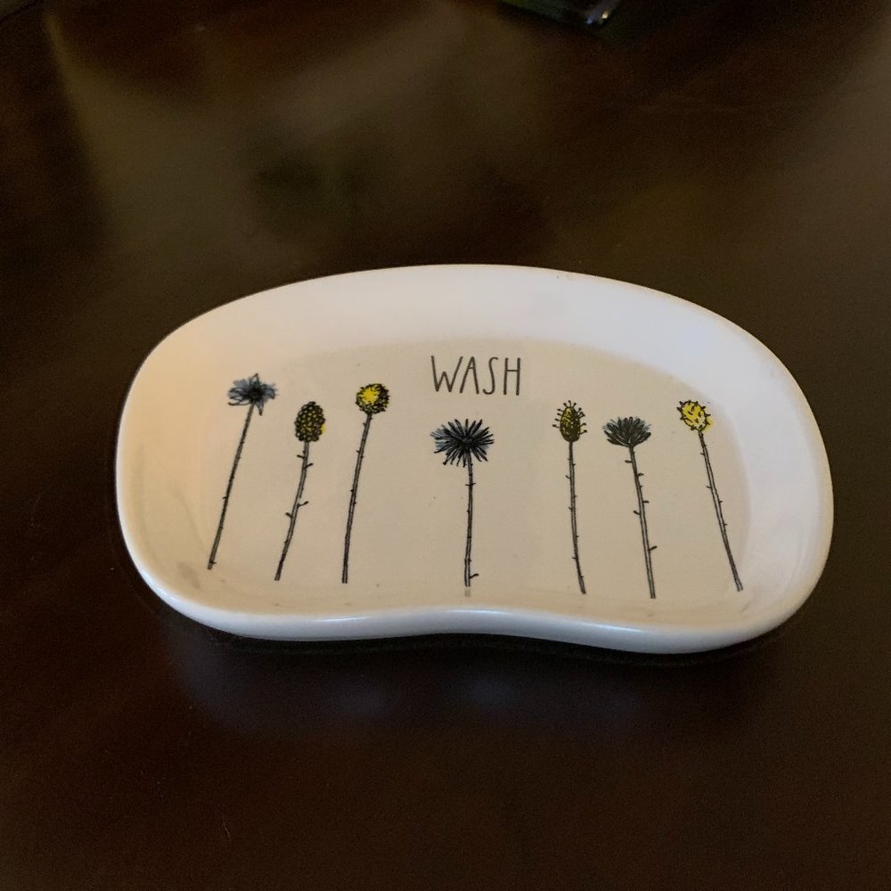 Rae Dunn Wash, Rae Dunn Soap Dish, Wash Soap Dish, Wildflower Soap Dish, Cute